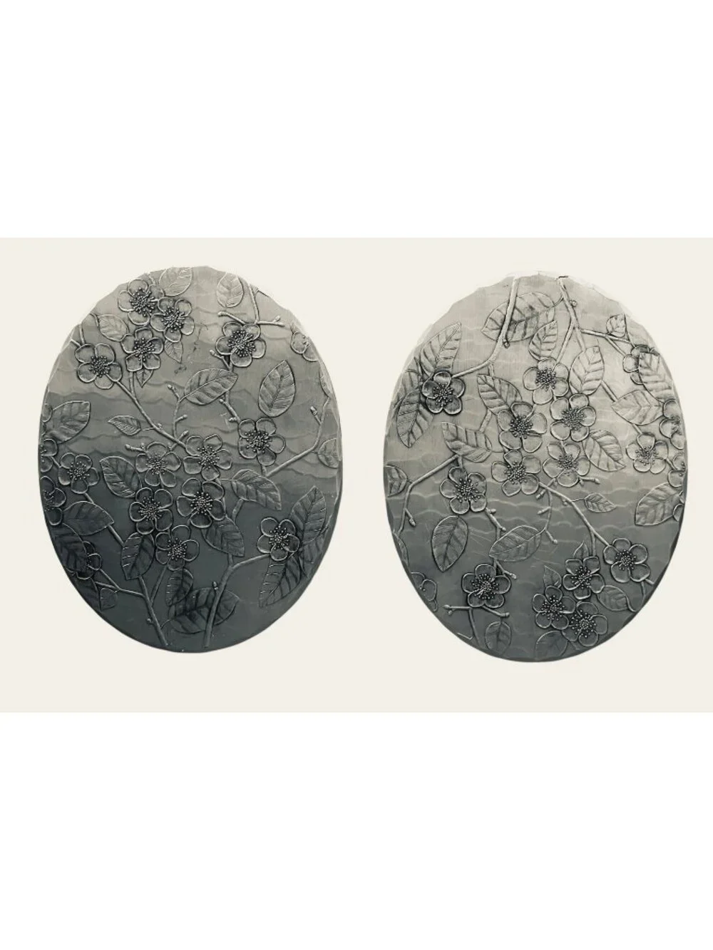 Wendell August Forge Trivets Dogwood Blossom Aluminum Oval 9.25